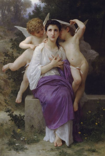 The Awakening of the Heart (1892) by William Adolphe Bouguereau